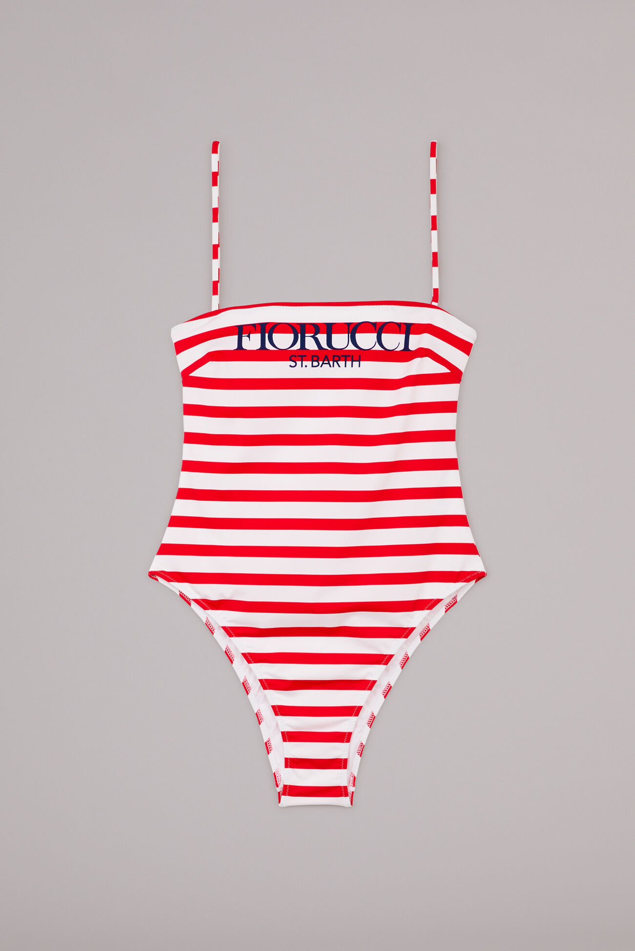 MC2 Stripe Swimsuit Red